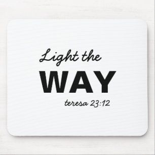 Be the Light Matthew 5:14 Bible Verse Mouse Mat