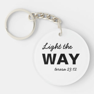 Be the Light Matthew 5:14 Christian Keychain
