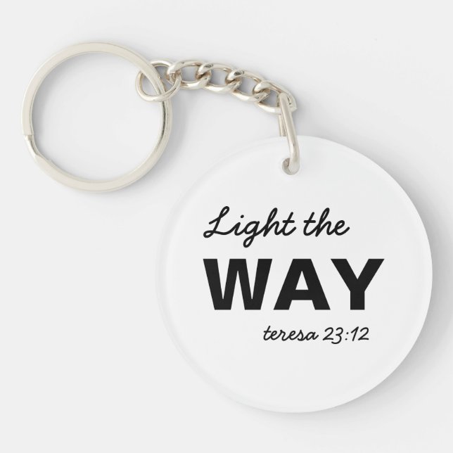 Be the Light | Matthew 5:14 Christian Keychain (Front)