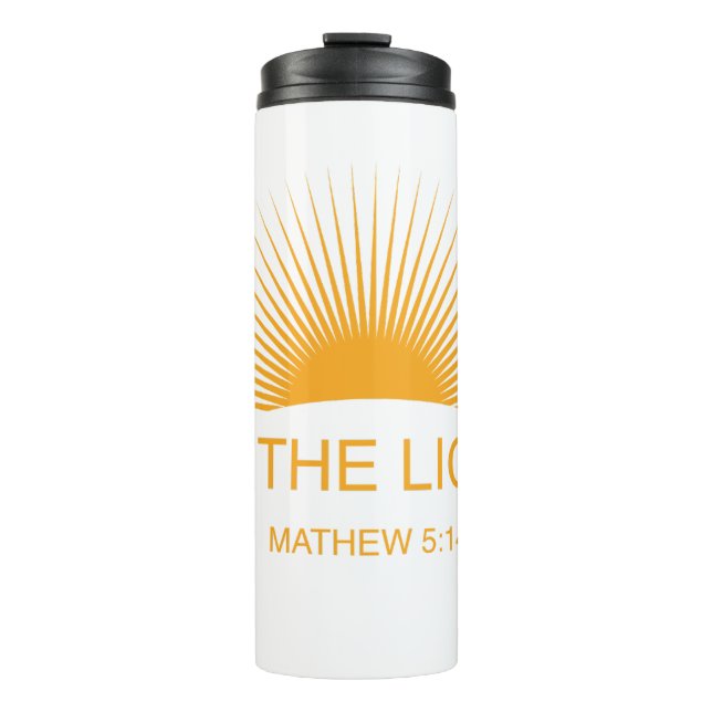 Be The Light Matthew 5:14 – Christian Thermal Tumbler (Front)