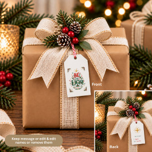 Be the Light Matthew 5 14 Christmas Gift Tags
