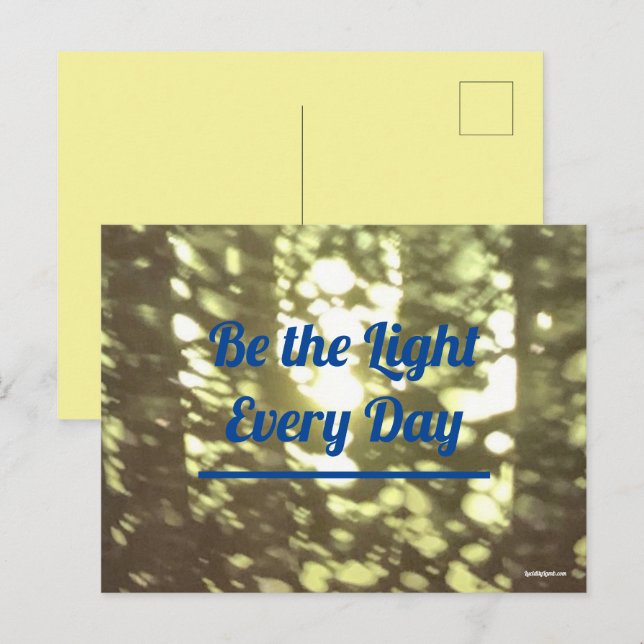 Be the Light Postcard (Front/Back)