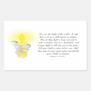 Be The Light Rectangular Sticker