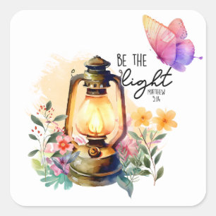 Be the Light  Square Sticker