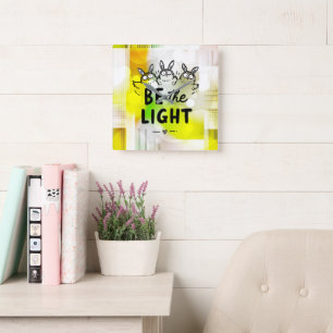 Be the Light Square Wall Clock
