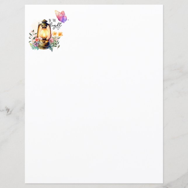 Be the Light Stationery (Front)