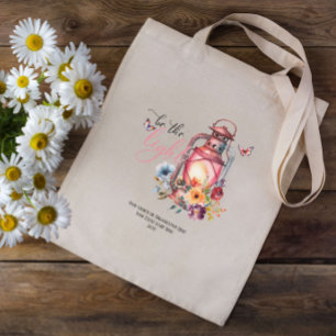 Be the Light Sunday School Faith Bible Custom Tote Bag