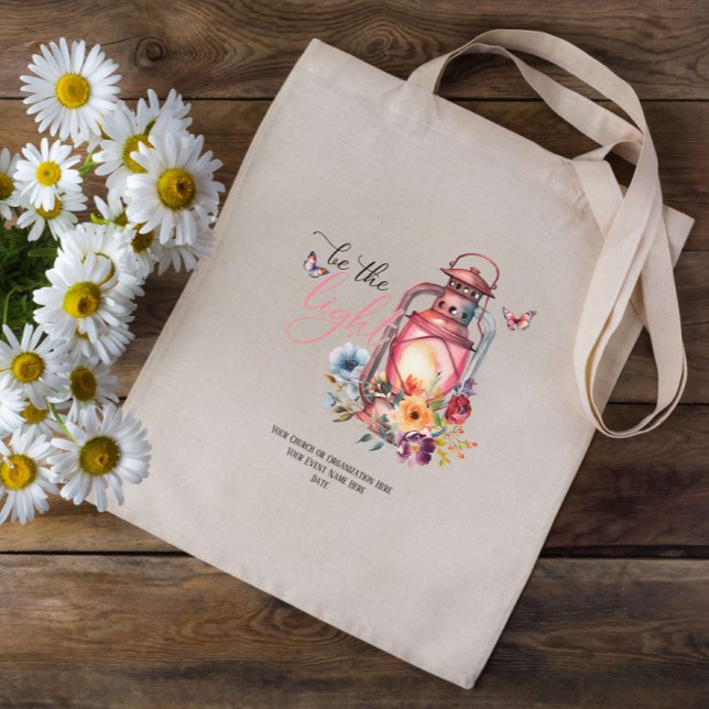Be the Light Sunday School Faith Bible Custom Tote Bag (Creator Uploaded)