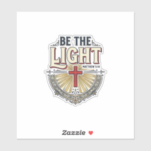 Be The Light Vintage Christian Shirt Design_1