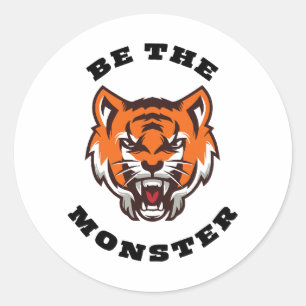 BE THE MONSTER CLASSIC ROUND STICKER