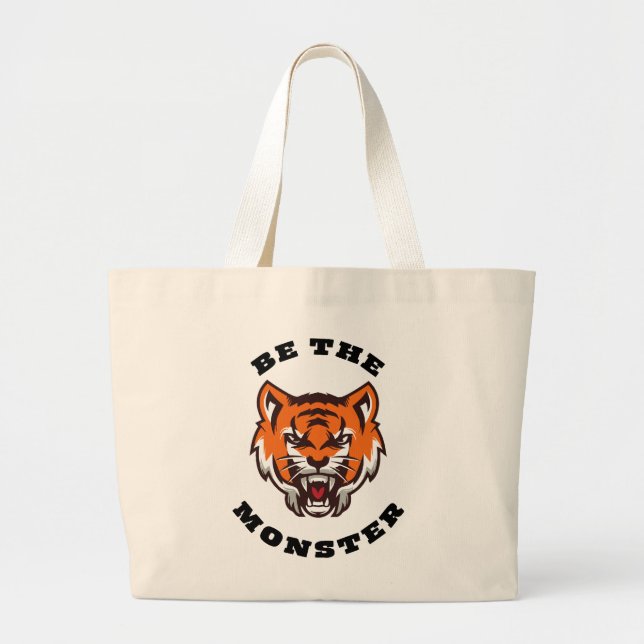 BE THE MONSTER LARGE TOTE BAG (Front)