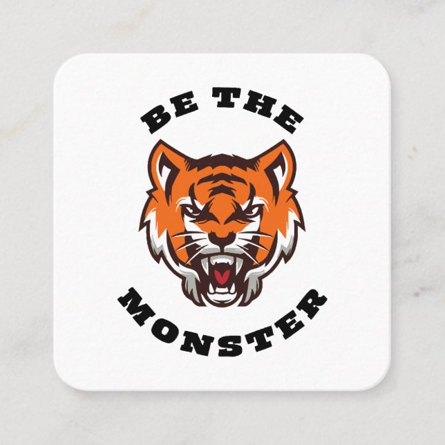 BE THE MONSTER SQUARE BUSINESS CARD (Front)