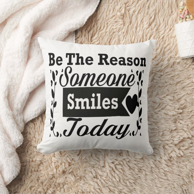 Be The Reason Someone Smiles Today Gift Box Cushion (Blanket)