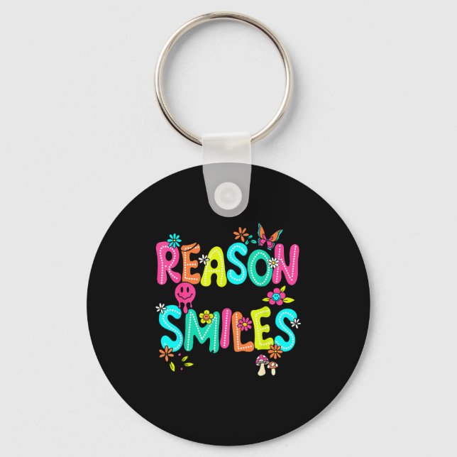 Be The Reason Someone Smiles Today Kind Positive A Key Ring (Front)