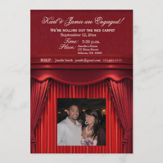 Be the stars in your own move theatre invitation! invitation