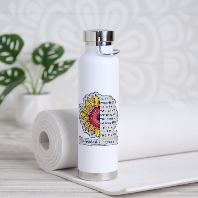 Be The Storm Copper Water Bottle (Yoga (Rotated))