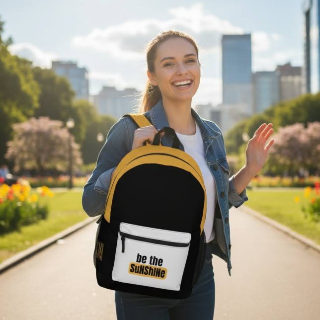 Be The Sunshine Backpack (Encourage others to, "Be the sunshine" with this personalized backpack! )