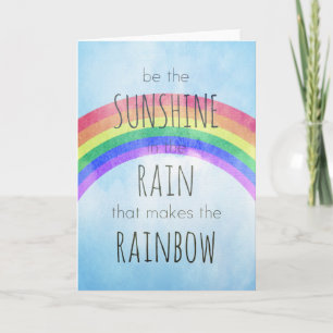 Be the Sunshine in the Rain Card