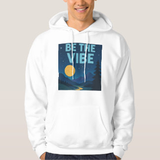 “Be The Vibe” Retro Crayon Nightscape Aesthetic Hoodie