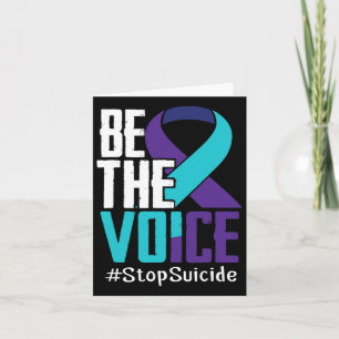 Be The Voice Stop Suicide Awareness Mental Health Card