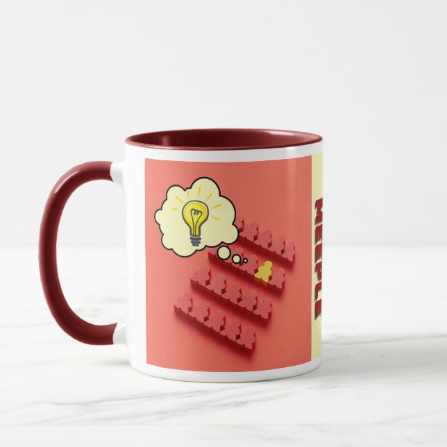 Be the Yellow Meeple Game Designer Coffee Mug (Left)