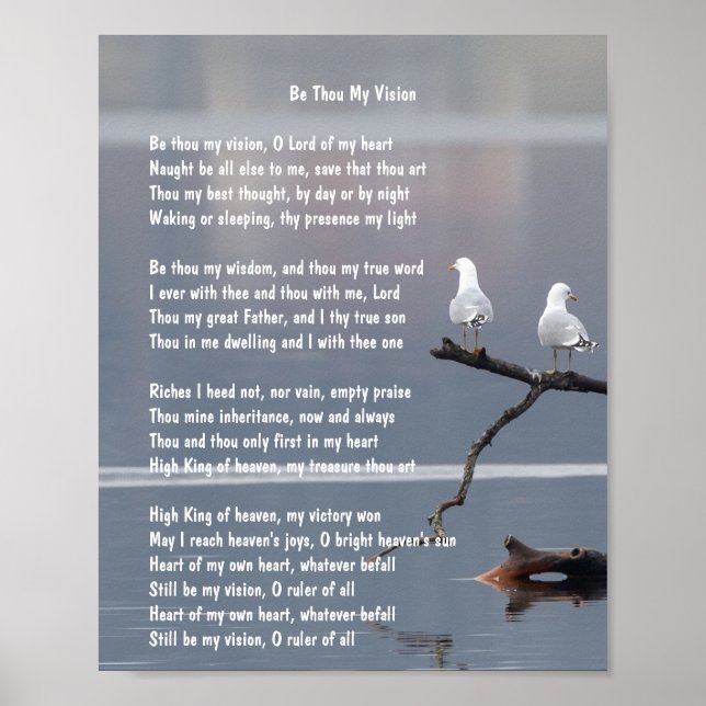 Be Thou My Vision  Hymn Art Poster (Front)