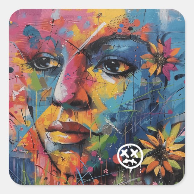 Be Thoughtful...Stickers Square Sticker (Front)