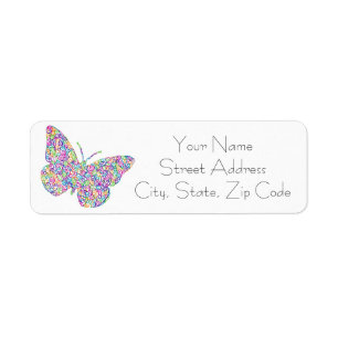 "...Be Transformed" Butterfly Labels