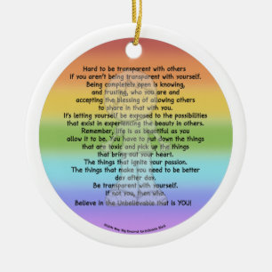 Be Transparent Ceramic Tree Decoration