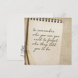 BE TRUE TO YOU 5.25 x 5.25 card