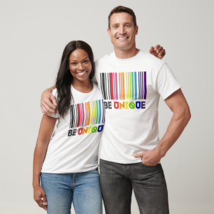 Be Unique Bar Code Lgbt Pride T-Shirt