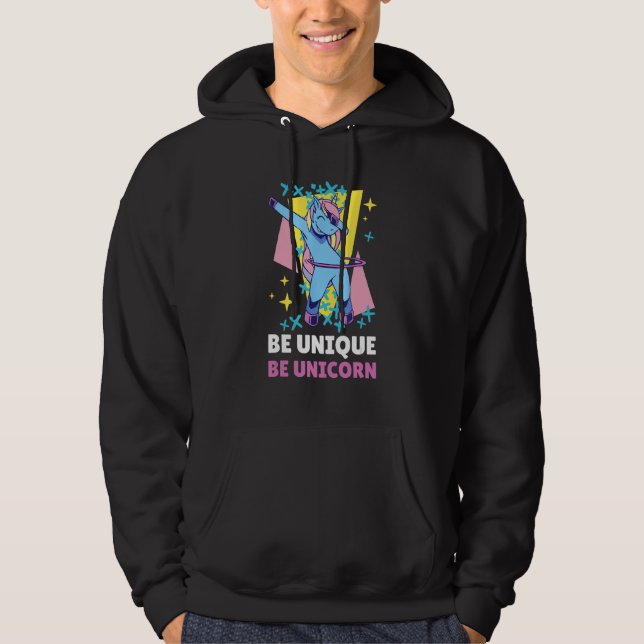 Be Unique Be Unicorn 10 Hoodie (Front)