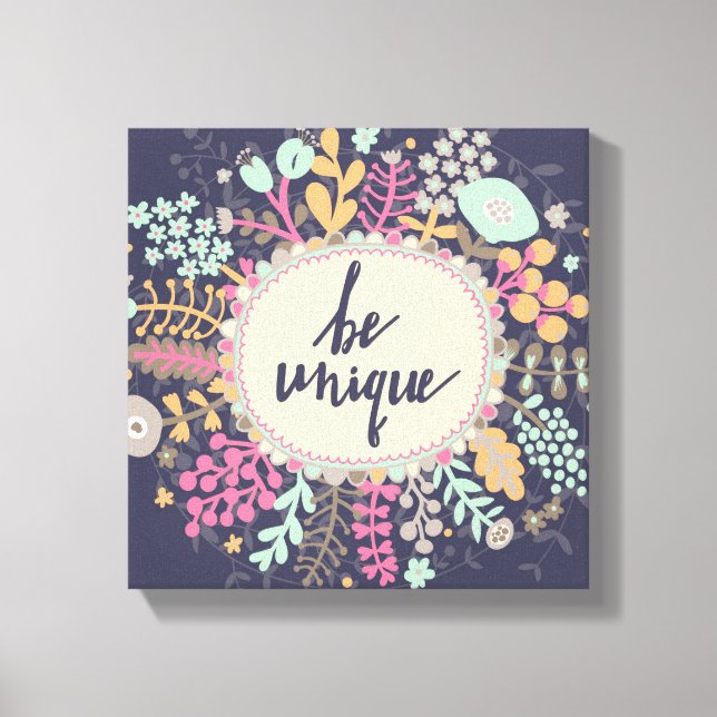 Be Unique Canvas Print (Front)