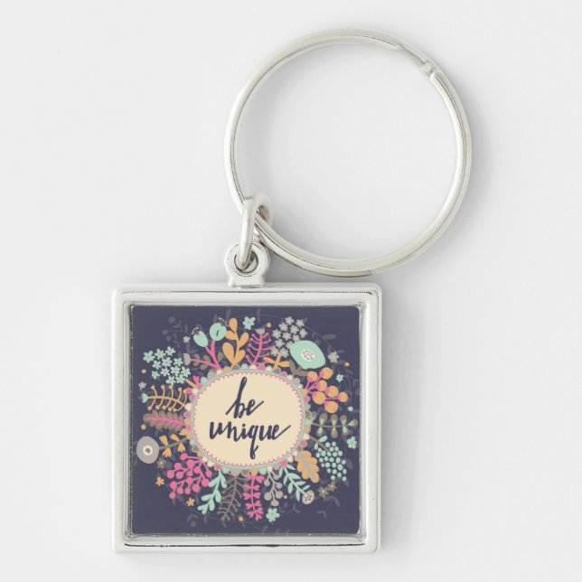 Be Unique Key Ring (Front)
