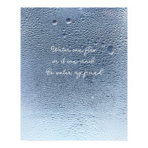 Be Water Serene Water drop Wall Art 