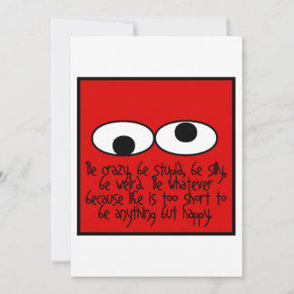 Be Weird Thank You Card