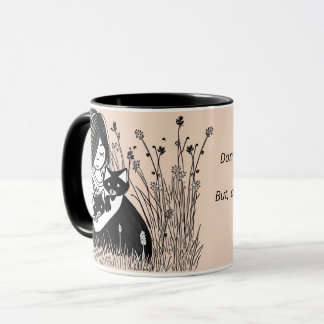 Be who you are, girl, cats bardomania beige mug