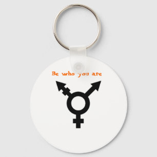 Be who you are key ring