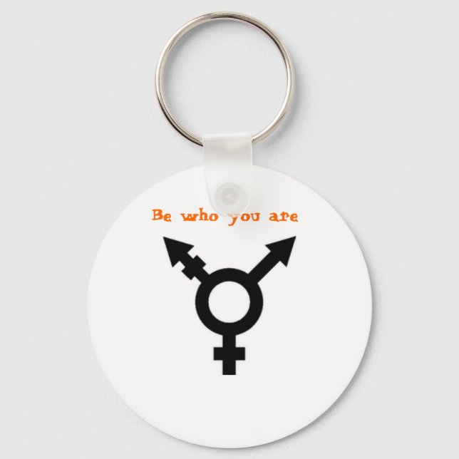Be who you are key ring (Front)