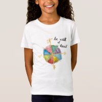 Be Wild At Heart Quote With Colourful Gilded
