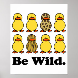 Be Wild Ducks Poster