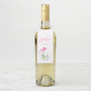 Be Wine Valentines Party Ideas Bottle Tag