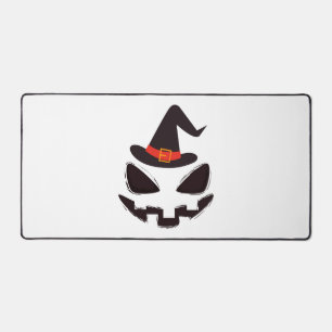 be witch halloween shirt for halloween desk mat