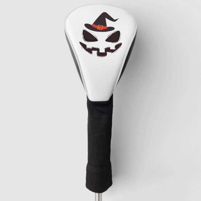 be witch halloween shirt for halloween golf head cover (Front)