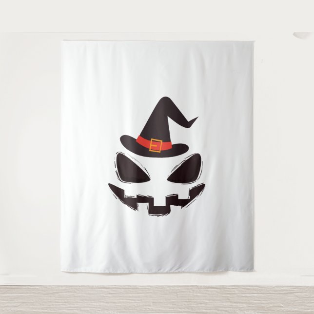 be witch halloween shirt for halloween tapestry (Front)