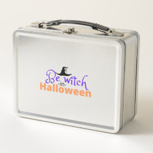 Be witch in Halloween shirt for Halloween Metal Lunch Box
