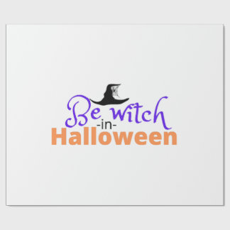 Be witch in Halloween shirt for Halloween Wrapping Paper