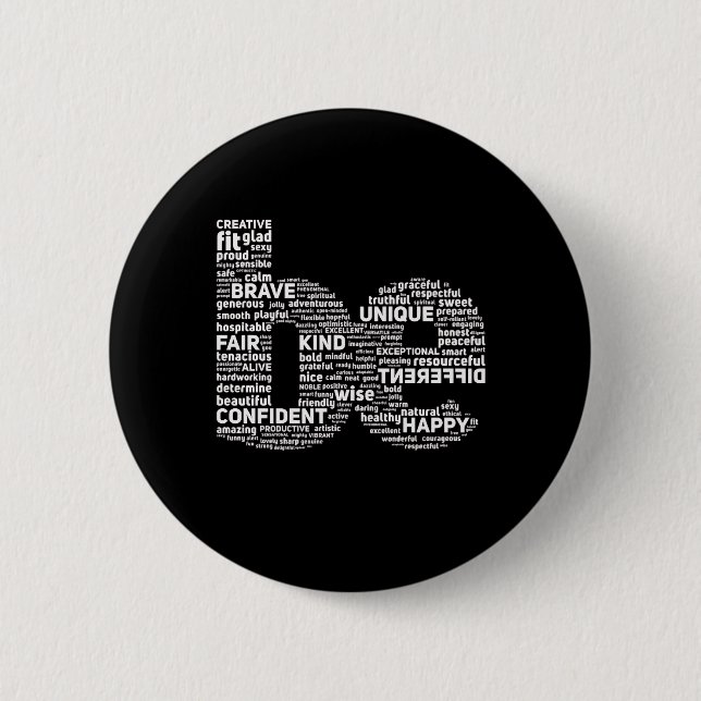 Be Word Art Button (Front)