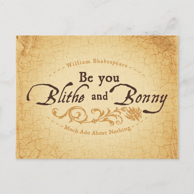 Be You Blithe And Bonny Postcard (Front)