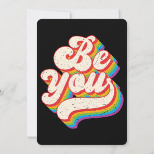 Be You! Flat Greeting Card